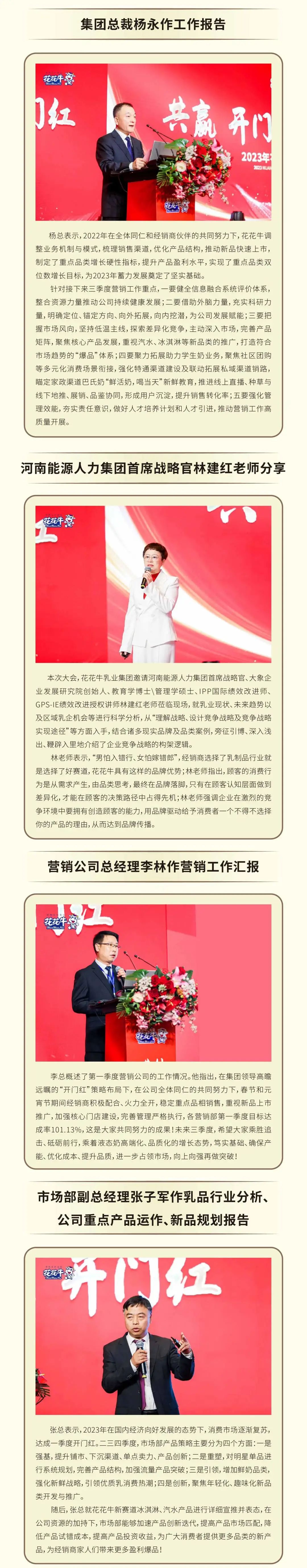 共贏 開門紅·創(chuàng)新 贏未來｜花花牛乳業(yè)集團(tuán)召開2023年度營(yíng)銷大會(huì)